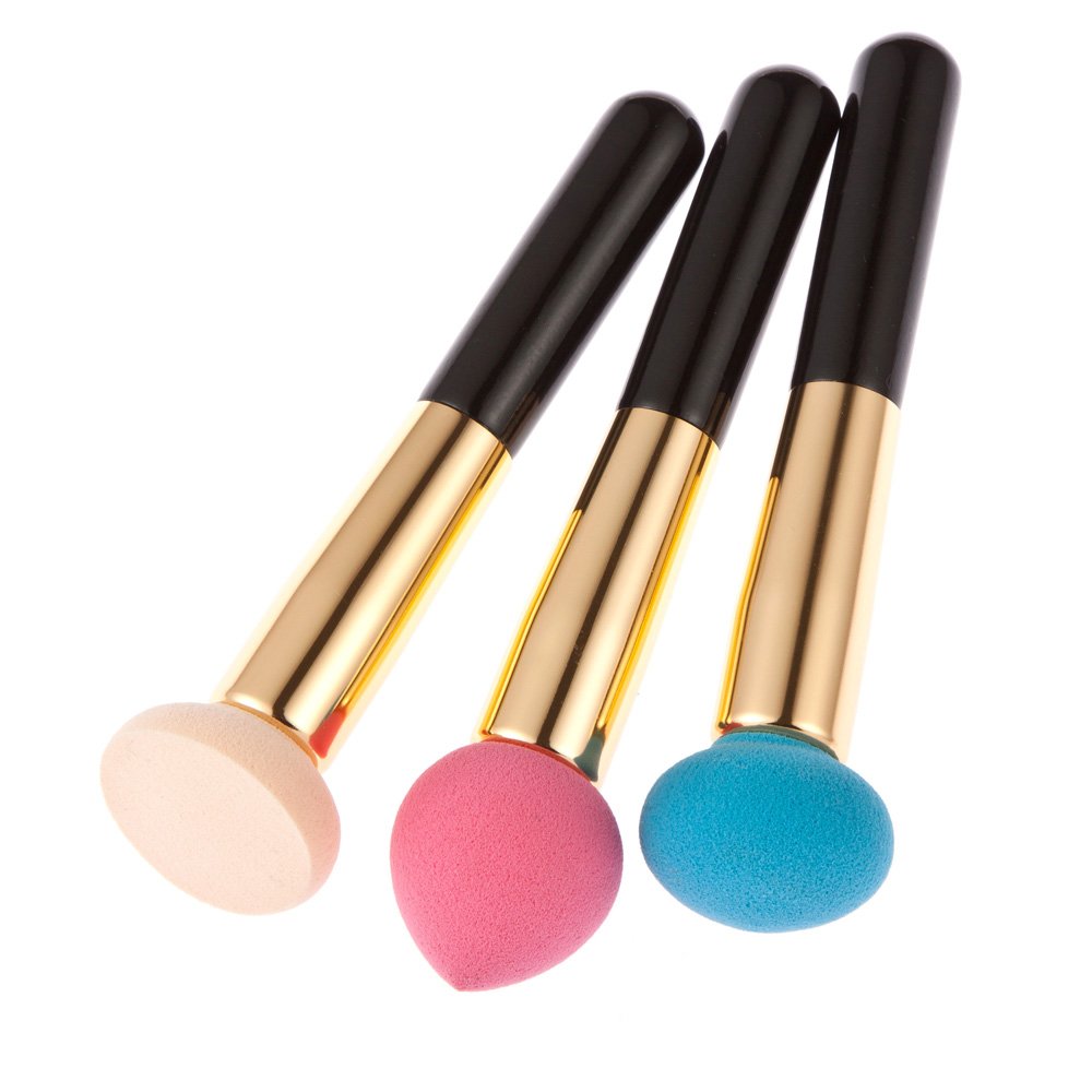 Anbau Set of 3 Liquid Concealer Foundation Makeup Sponge Brush Make Up