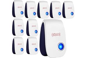 WYEWYE Ultrasonic Pest Repeller-10 Packs, pest Control for Insects, Pest Repeller Plug Indoor for Mosquitoes, Ants, Electronic Plug-in Insect Repellent for House, Garages, Warehouses, Offices, Kitch