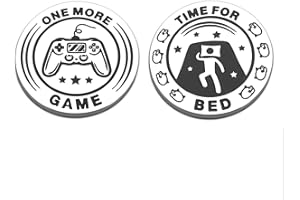 FOOZDEEVAAQ Valentines Day Gifts for Him Her Kids Boyfriend Gaming Flip Coin for Teens Boy Girl Gamer Husband Men Game Lover Christmas Stocking Stuffer 16 Birthday Decision Maker Coin One More Game Toys Gag Ideas