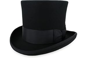 HATS IN THE BELFRY Belfry Top Hat Theater Quality 100% Wool in Black Grey or Pearl