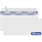 750#10 Security Envelopes, PANDRI Self Seal Windowless Envelopes, Security Tint Pattern for Secure Business Mailing, Invoices and Statements, Size 4-1/8 x 9-1/2 Inch - 24 LB
