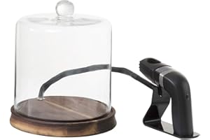 Crafthouse by Fortessa Glass Smoking Cloche with Smoke Infusing Gun