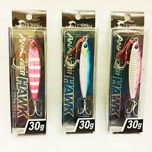 3pc 30g Metal Slice Fishing Lures Lead Casting Slow Jigs
