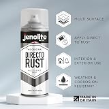 Jenolite Directorust Gloss Spray Paint White 400ml Direct To Rust view 2