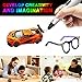 3D Printing Pen, Parner Professional 3D Drawing Pen with Led Display, Packed 12 Color PLA Filament Refills, Safe and Easy to Use 3D Writing Pens for Kids and Adults