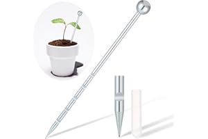 Therwen 14'' Stainless Steel Soil Sampler Probe Soil Sampler for Lawn Plant Garden Farm Underground Soil Sampling Probing Moi