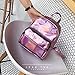 Tinksky Chic Holographic Backpack Cute Hologram School Shoulder Bag Satchel for Girls - gift for friends(Grey)