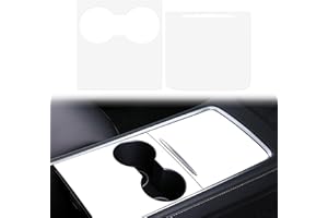ernica Center Console Wrap White for Tesla Model 3/Y 2021-2025,Console Cover for Tesla Interior Decor Accessories(Not for M3 Highland/My Juniper)