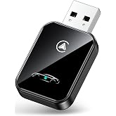 Wireless CarPlay &amp; Android Auto Adapter, 2-in-1 Mini Dongle, WiFi 6/BT 5.4 | Fits 1200+ car models. WiFi 6 &amp; BT 5.4, 3s auto-connect, zero lag &amp; plug-and-play for iPhone/Android