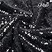 Trlyc 20Ft W by 10FT H Sparkly Black Sequin Backdrop Curtain for Wedding Halloween Thanksgiving Day Christmas