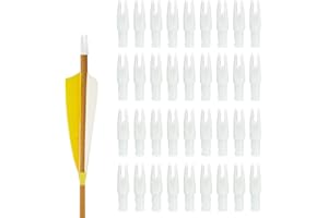 Hosolee 36 Pack Arrow Nocks ID 6.20mm/.244inch Insert Tails for Archery Hunting Target Shooting