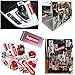 Supreme Stickers 50 Pieces Pack Waterproof and Oil Proof OEM Style for Decoration of Smart Phone, Laptop, Backpack Skateboarding, Cars, Laggages etc (Red, 50 pieces)