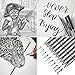 Black Micro-Pen Fineliner Ink Pens - Waterproof Archival ink Fine Point Liner Pens, Multiliner, Sketching, Anime, Artist Illustration, Technical Drawing, Office Documents, Scrapbooking, 9/Set