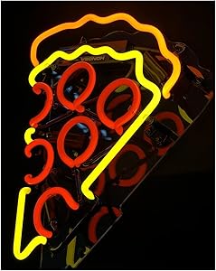 Gritcol Pizza Neon Sign Room Decor Man Cave Neon Light Wall Decor Restaurant Love Night Light Gift
