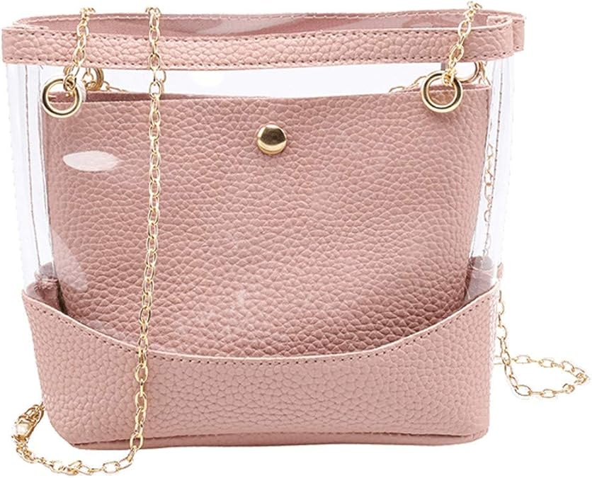 Clear Crossbody Handbags,KLGDA Fashion Women's Waterproof Clear Handbag