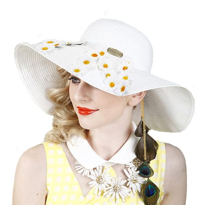 75 白い 麦わら 帽子 最高の花の画像