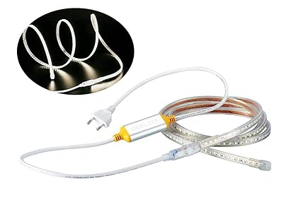 Ogeled 1-50M Led Strip 60 LEDs je meter Slim Led-Strifen wasserfest Dimmbar 230V (Neutralweiß, 15M)