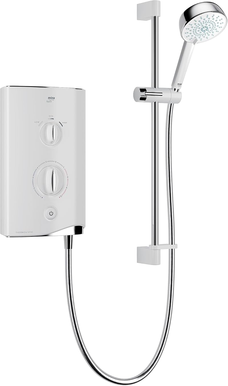 Mira Sport Thermostatic Electric Shower 9.8KW Single Outlet Safe Family Shower