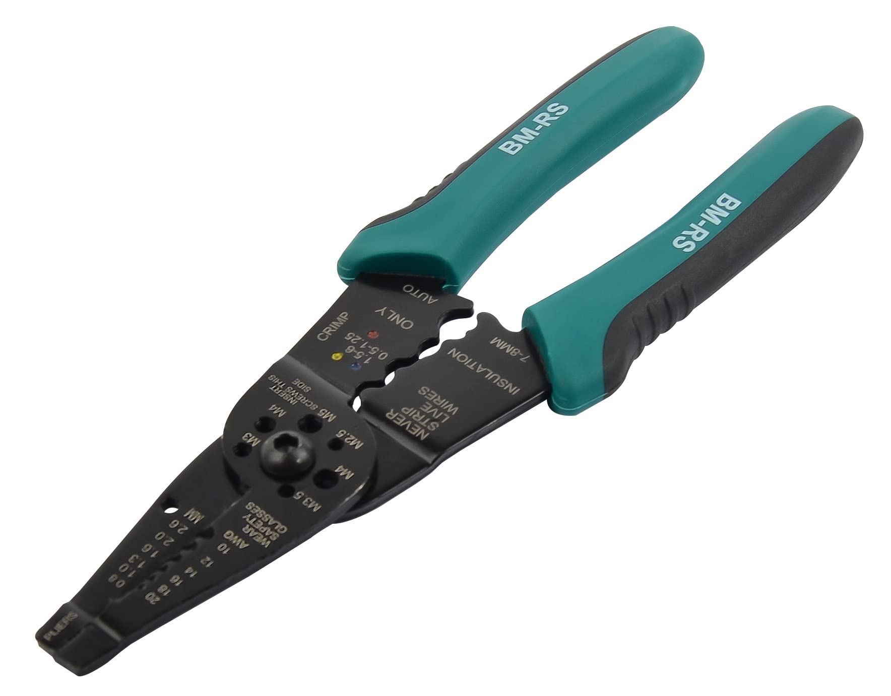 Brüder Mannesmann Tools M10875 Wire Stripping and Crimping Pliers