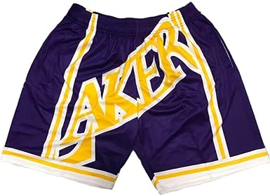 Lakers Basketball Shorts Men S Classic Fit Flat Front Linen Short At Amazon Men S Clothing Store