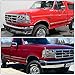 Auto Dynasty Headlights Assembly Compatible with 1992-1996 Ford Bronco F-150 F-250 F-350, 6Pcs Driver Passenger Side Halogen Headlamps Replacement w/Bumper & Corner Lamps, Chrome Housing Clear Corner