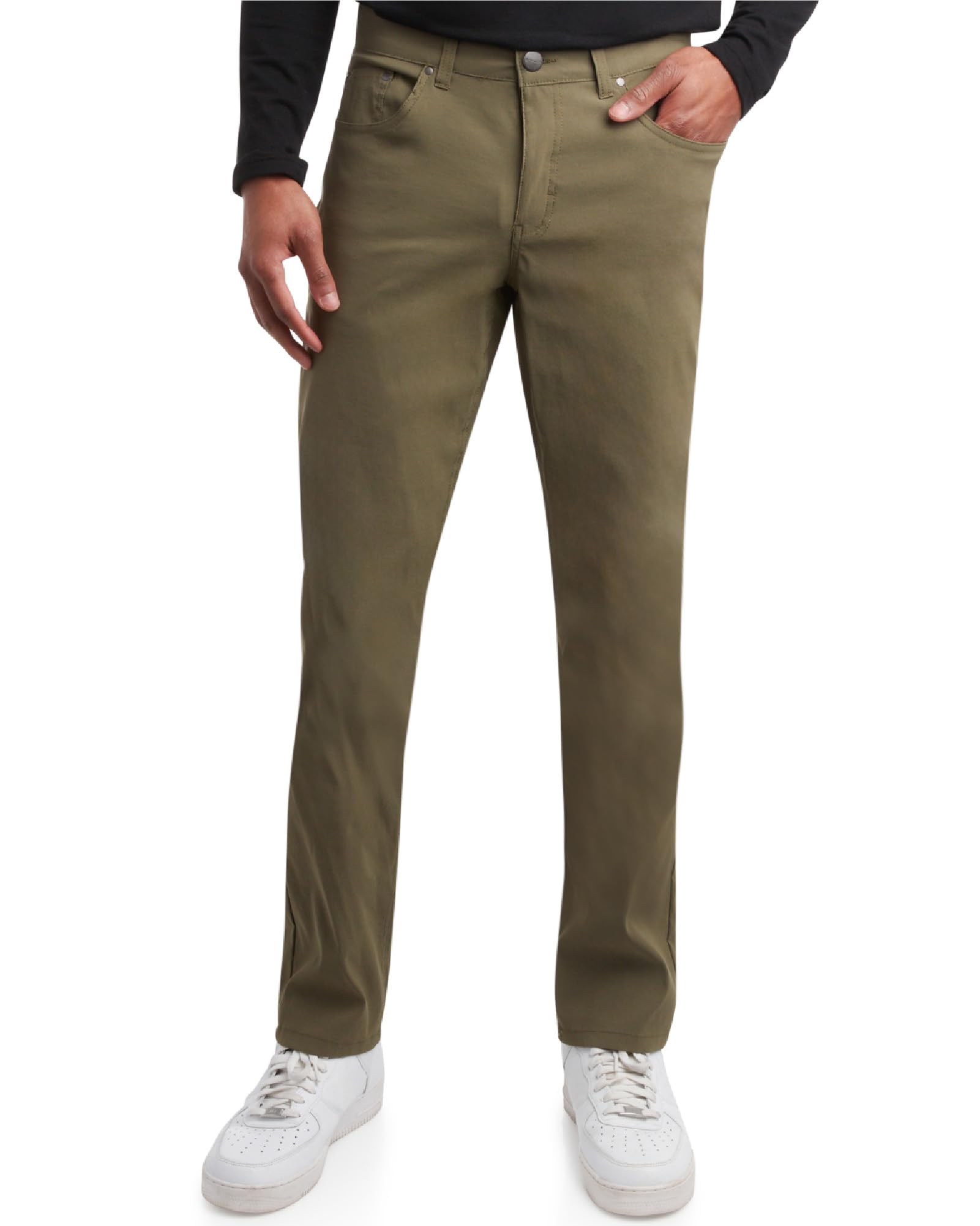 Photo 1 of Spyder Mens Work Pants - Lightweight Stretch Moisture Wicking Golf Pants for Work - Comfortable Casual Dress Pants for Men, Size 34W x 32L, Olive