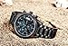 SONGDU Mens Quartz Multifunction Big Face Casual Date Watch Cool Blue Hand Stainless Steel Band