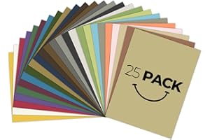Golden State Art, Pack of 25 9x12 Multicolor Uncut Mat Boards, Great for Photos, Pictures, Frames, Acid-Free, White-Core