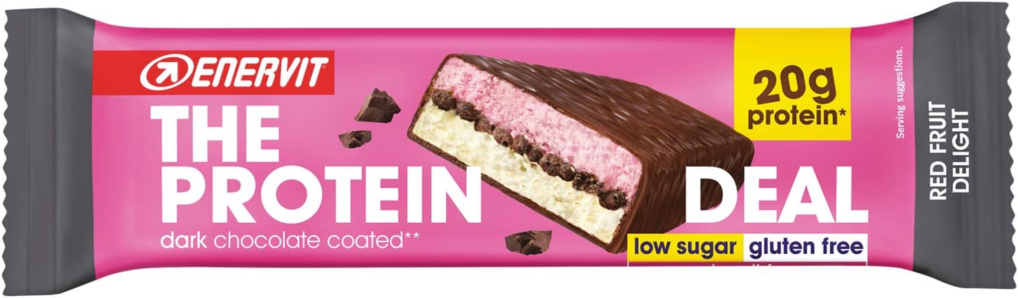 Enervit The Protein Deal Bar (Red Fruits Delight, Box of 25 Bars), 25 count (Pack of 1) - Image 3