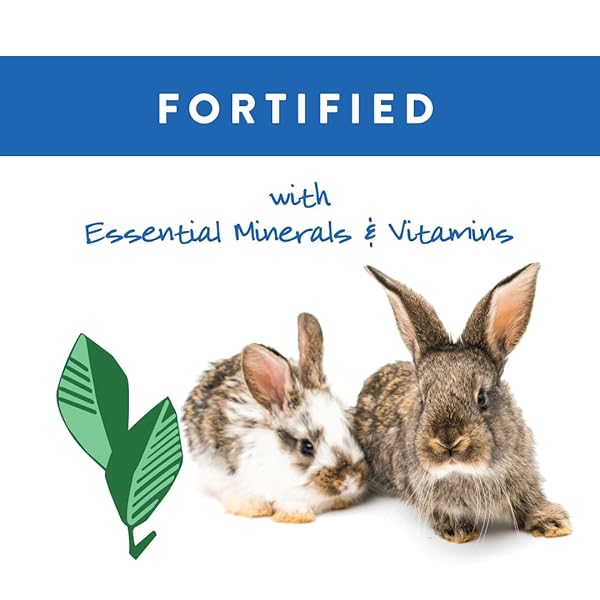 SMALL WORLD RABBIT FOOD, COMPLETE FEED, PELLETED FOOD FOR RABBITS, FORTIFIED WITH ESSENTIAL VITAMINS & MINERALS FOR DAILY HEALTH, HIGH-FIBER DIET FOR DIGESTIVE SUPPORT, RESEALABLE BAG, 10 LB