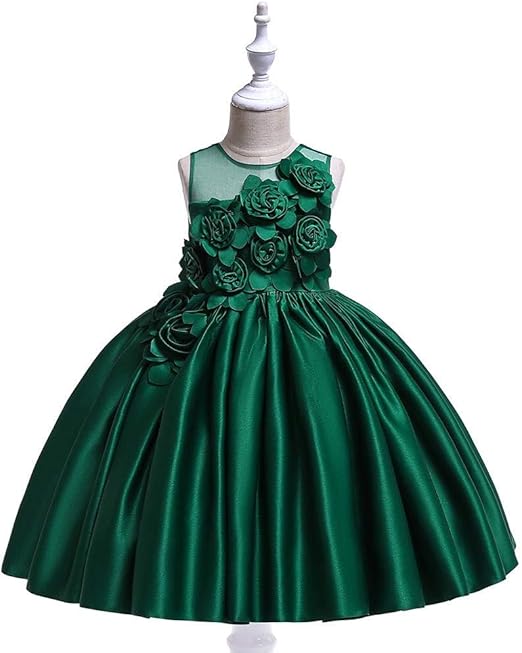 Qixiu Prinzessin Kleid Mädchen - Blumen Brautjungfer Abendkleid Für Besondere Anlässe