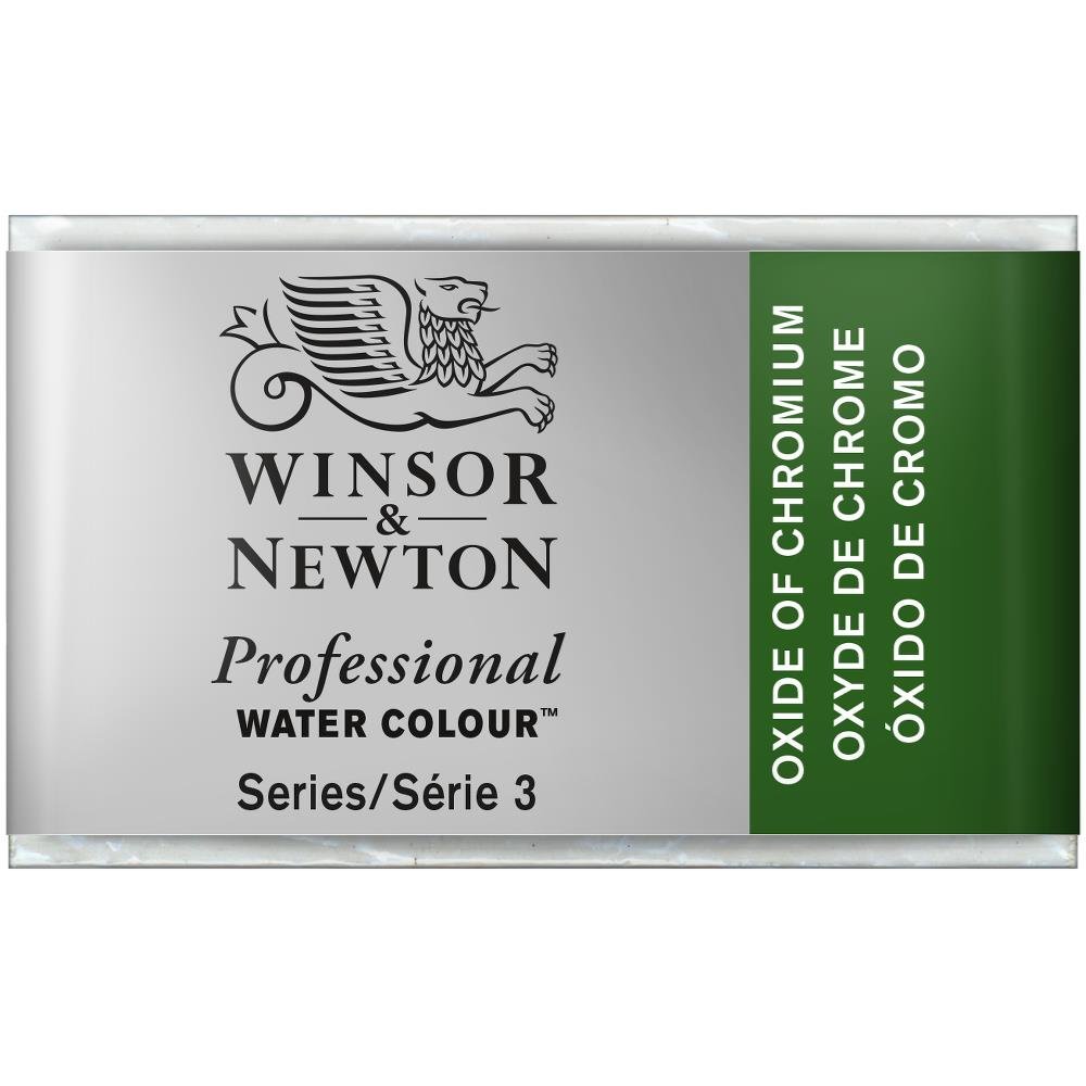 Winsor & Newton Professional Water Colour Paint Whole Pan, Oxide Chromium