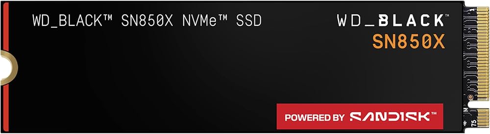 WD_BLACK SN850X 8TB SSD NVMe PCIe Gen4 7300MB/s 6600MB/s Double-Sided 2280