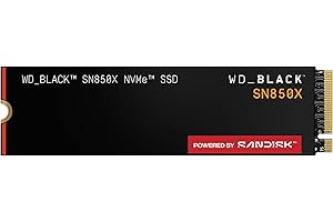 WD_BLACK SN850X 2TB NVMe SSD - M.2 2280, Up to 7,300 MB/s Read speeds, Up to 6,300 MB/s Write speeds, Gaming Expansion, High 