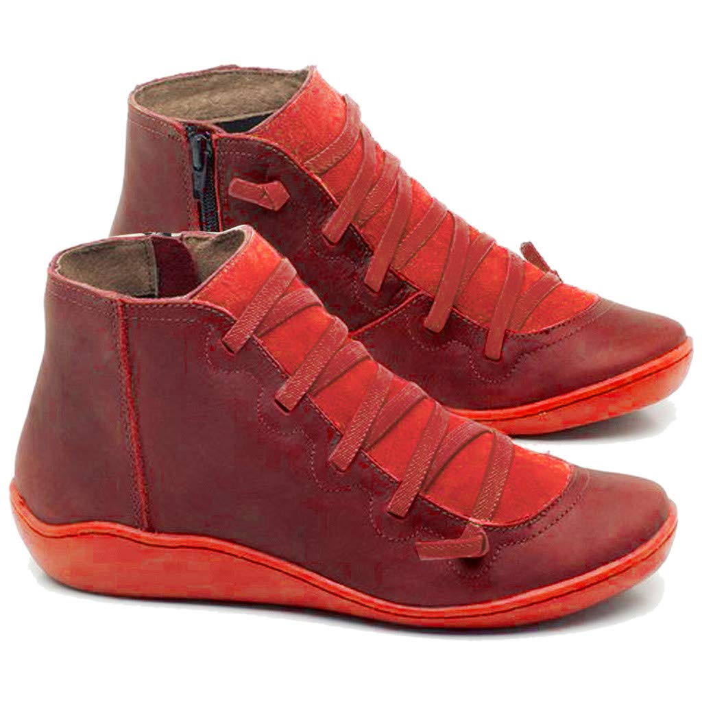 comfy flat heel arch support boots