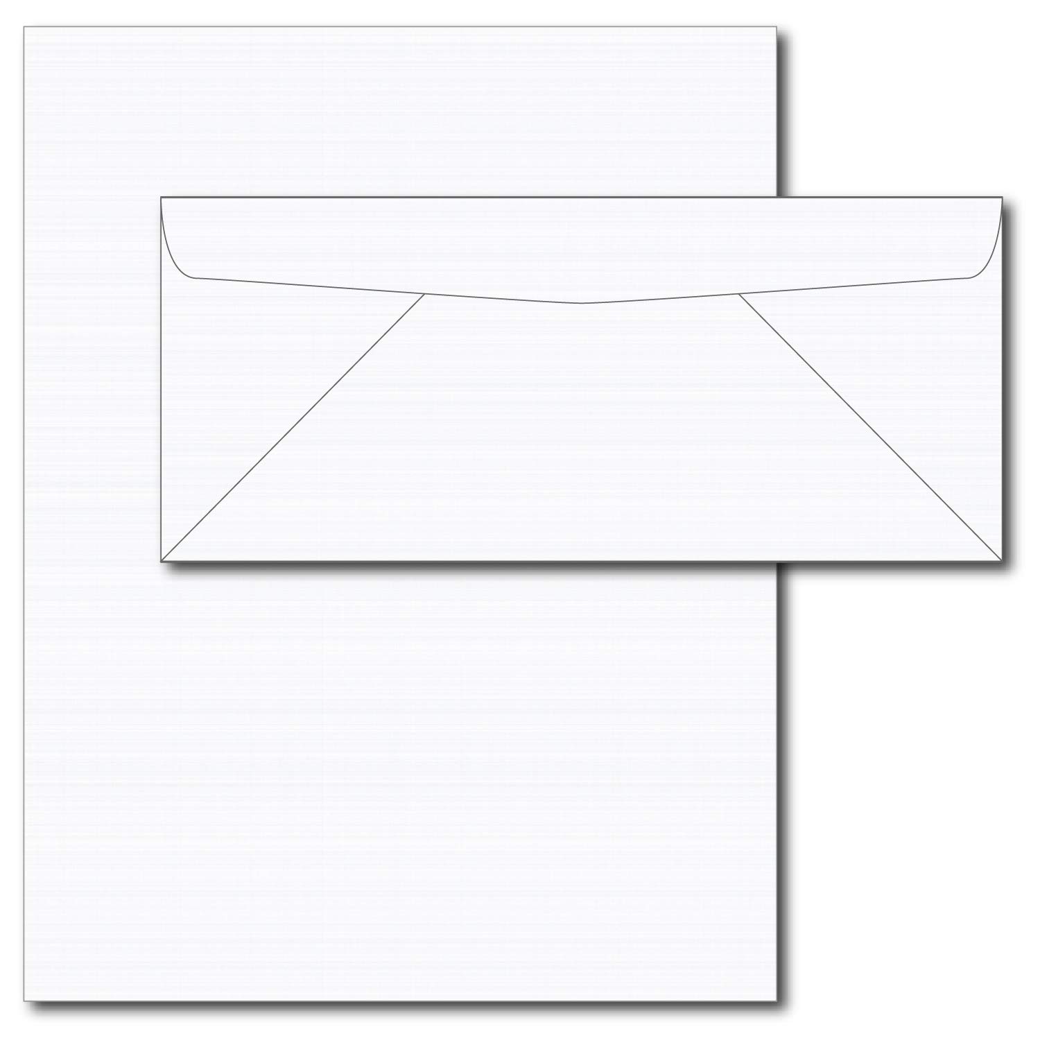 Photo 1 of 28lb White Linen Resume Paper & Envelopes - 40 Sets