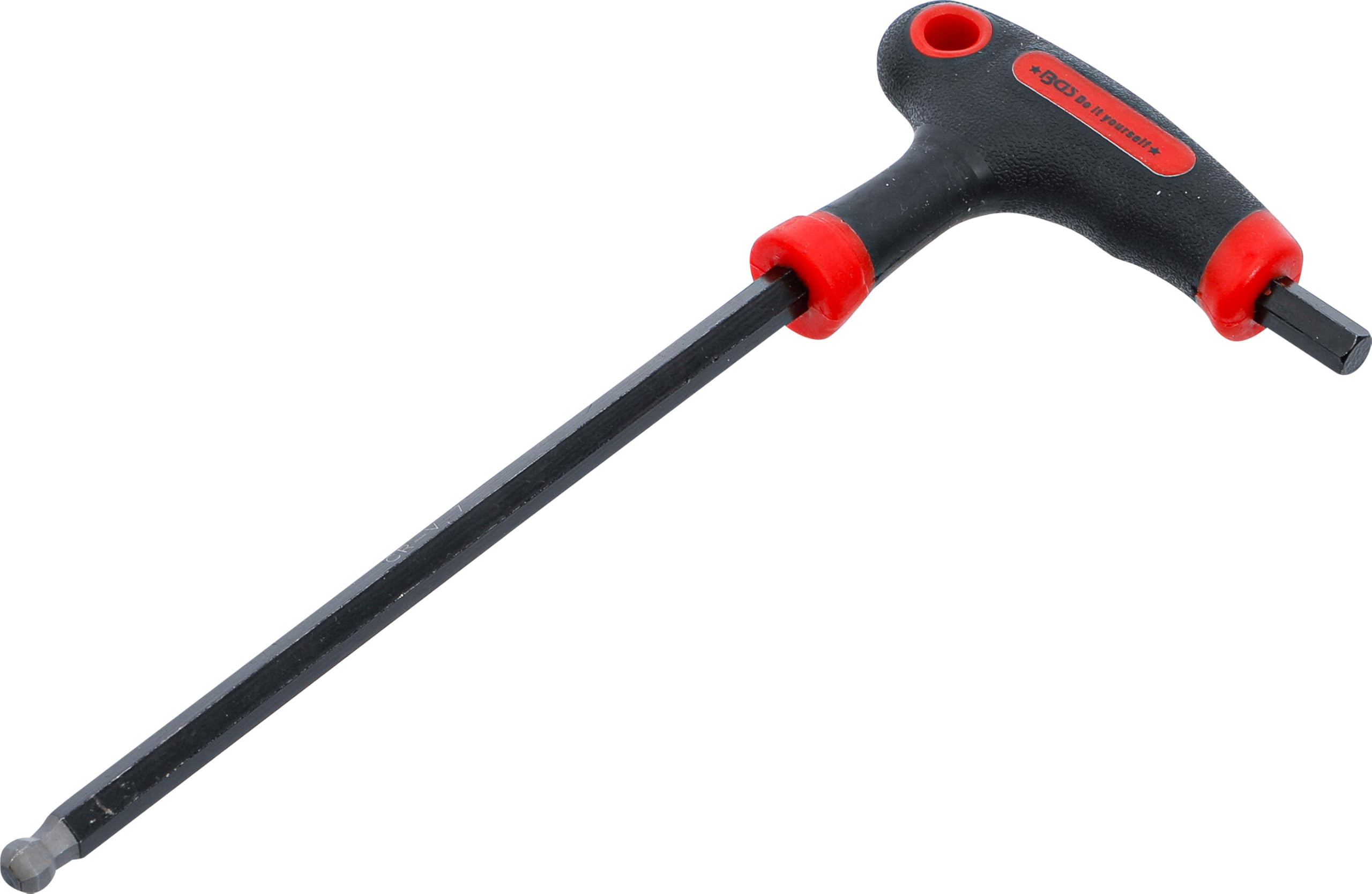BGS Diy 7882-7 | T-Handle L-Type Wrench | internal Hexagon / internal Hexagon with Ball Head | 7 mm