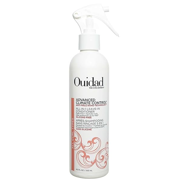 OUIDAD ADVANCED CLIMATE CONTROL LEAVE IN CONDITIONER FOR CURLY HAIR, 8.5 FL OZ, MULTI-USE CURL LEAVE IN CONDITIONER & HEAT PROTECTANT SPRAY, SULFATES, PARABENS & CRUELTY-FREE CURLY HAIR PRODUCTS