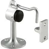 Prime-Line J 4602 4 In. Floor Stop, Solid Brass, Brushed Chrome Finish (Single Pack)