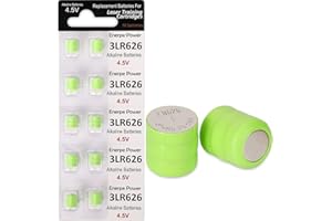 Enerpe 10-Pack 3AG4 / 3LR626 / 3x377 Replacement Batteries 4.5V for All Laser Training Cartridges