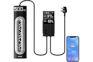 ERAARK 500W Fish Tank Heater for 60–150 Gallon Submersible Aquarium Heater,External Temperature Controller LED Temperature Display Suitable for Marine Saltwater and Freshwater