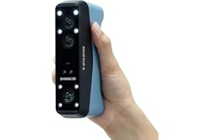 EINSCAN EINSTAR 2 Wireless 3D Scanner, 17 Parallel Lines Blue Laser and VCSEL Infared Light Support 3D Scanning Small to Large Objects, Up to 90 FPS High Speed Scanning, Support 3mm, 6mm, 12mm Markers.