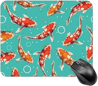 Amazon.com : Yilooom Mouse Pad Japanese Pretty Koi Fish ...