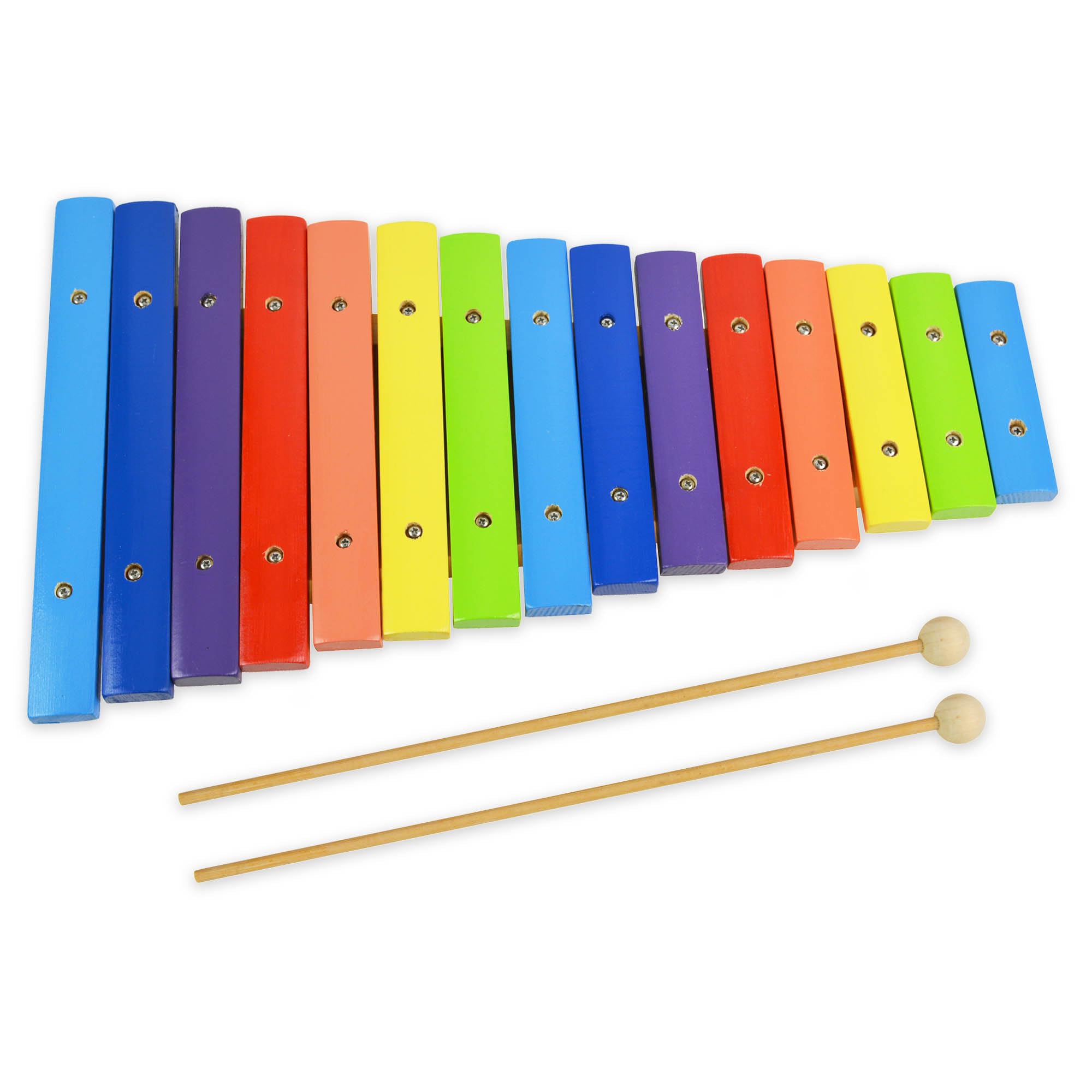 A-Star 15 Note Diatonic Colourful Rainbow Xylophone with Pair of Wooden Beaters — image 1