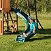 Swing-N-Slide NE 4678-1TB Side Winder Curved Plastic Swing Set Slide for 4' Deck Heights, Green