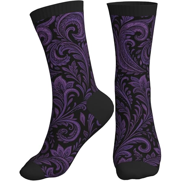 purple paisley dress socks Paisley Dress Socks by Venucci Red/Black