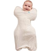 Love to Dream Swaddle Up Baby Sleep Sack | 1.0 TOG, 8-13lbs, Houndstooth | Arms Up Swaddle Secure Fit Helps Baby Self-Soothe, Sleep More, Calm Startle Reflex, Newborn Essential 68&ndash;75F Wearable Blanket
