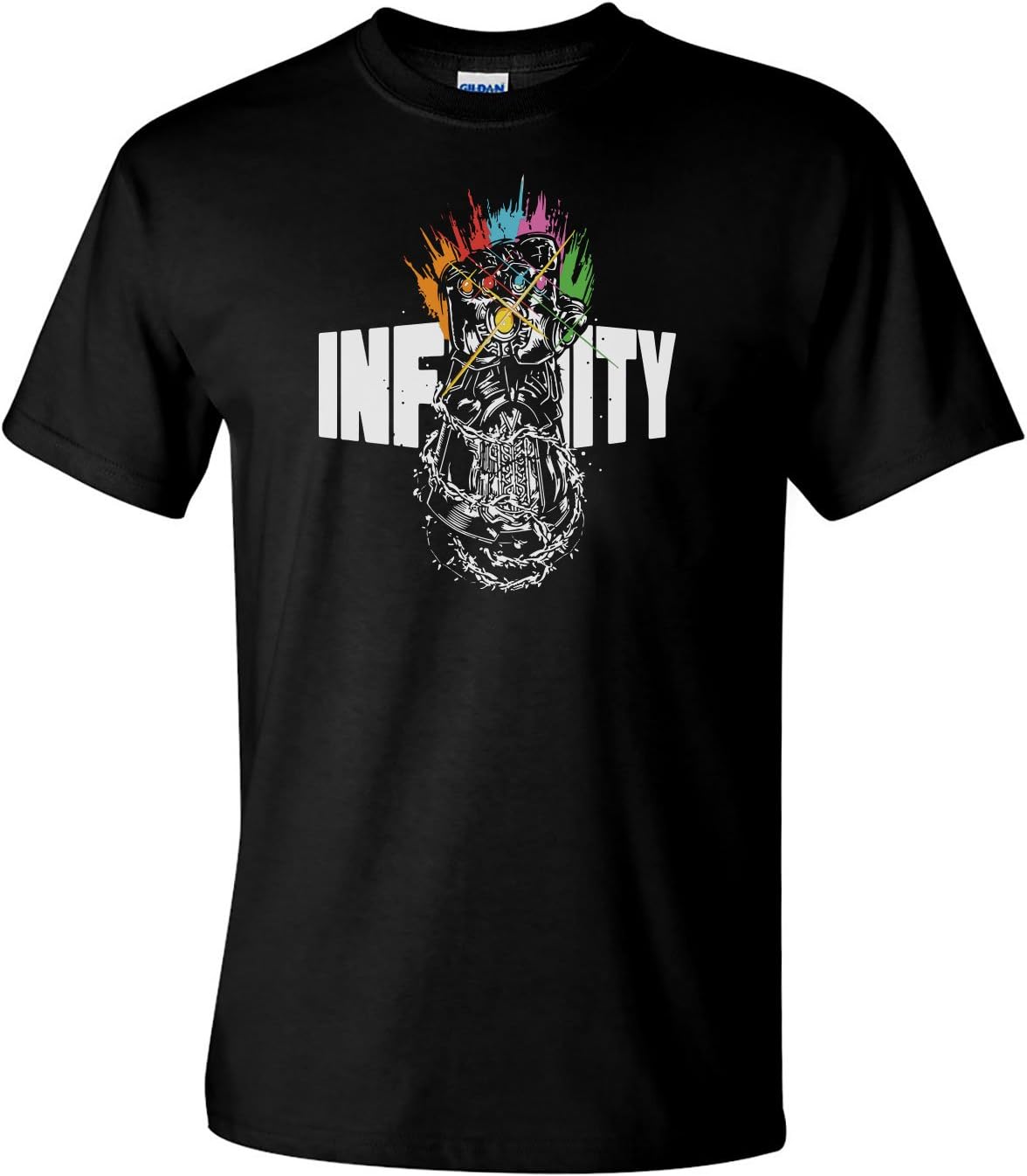 Infinity Thanos Gauntlet Men's Black T-Shirt