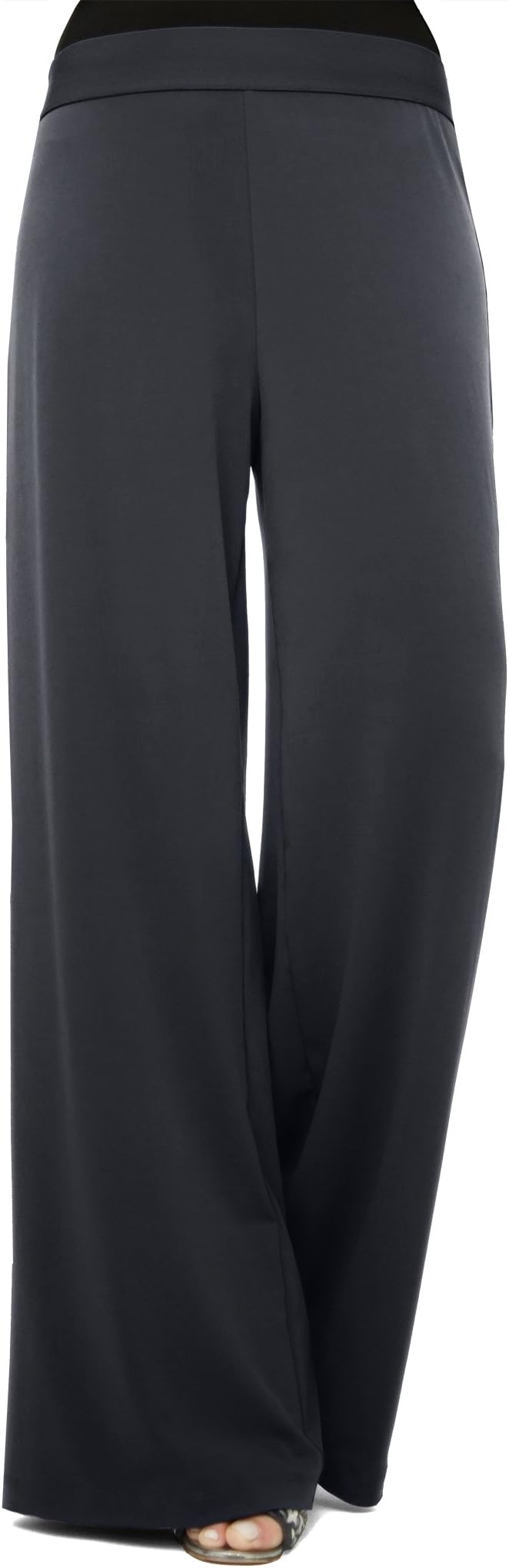 Kimberly James Wide-Leg Pant (Medium, Slate)