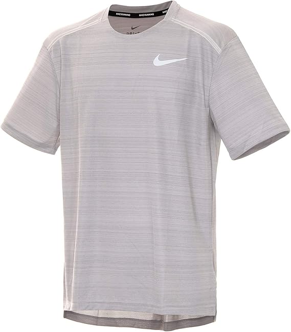 Amazon ナイキ Nike Dri Fit マイラー S S トップ Aj7566 059 Aグレー Rシルバー S フィットネス トレーニング シャツ 通販
